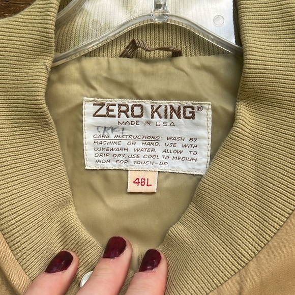 ZERO KING USA jacket zip lightweight 90s fully lined - Picture 7 of 9